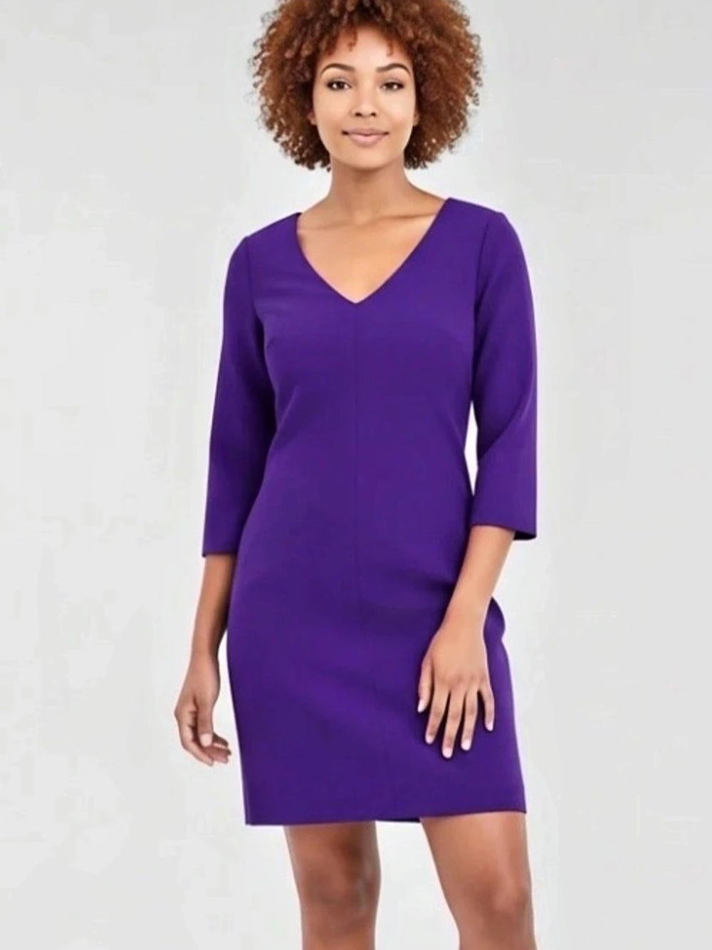 J.Crew Wool Mini Dress in Purple Size 4